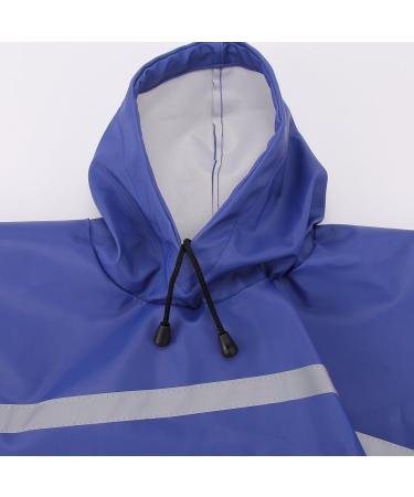 Ocsoso Waterproof Dog Coat with Hood - Adjustable Rain Jacket for Small & Medium Dogs Cats & Kittens - Blue S - Buy Online on GoSupps.com