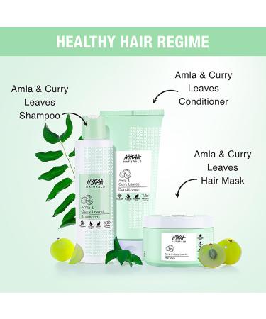 Nykaa Naturals Amla & Curry Leaves Hair Mask - 6.76 oz | Promotes Hair Growth & Nourishes Thin Hair | Safe for Colored Hair - Buy Online on GoSupps.com