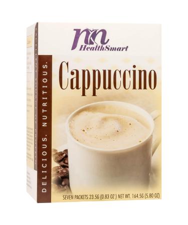 HealthSmart High Protein Cappuccino Hot Drink Mix, 15g Protein, Low Calorie, Low Carb, Low Sugar, Gluten Free, KETO Diet Friendly, Ideal Protein Compatible, 7 Count Box