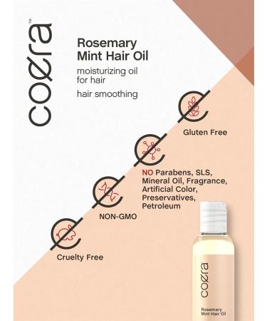 Rosemary Mint Hair Oil | 4 fl oz | Hydrating Moisturizing Paraben-Free | Ideal for All Hair Types - Buy Online on GoSupps.com