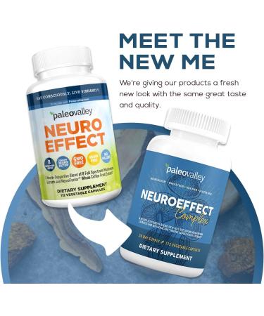NeuroEffect Mushroom Coffee Supplement - Focus  Memory  and Energy Support - 28-Day Supply - 8 Mushroom and Coffee Fruit Extracts - 112 Capsules - Buy Online on GoSupps.com