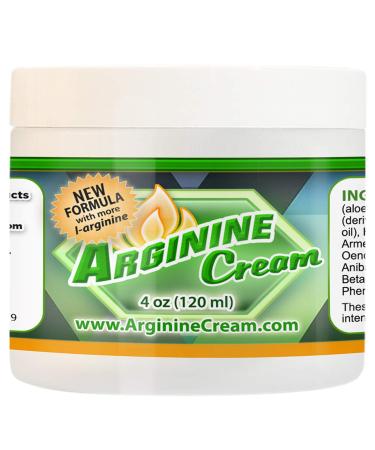 L Arginine Cream - Nitric Oxide Supplement for Men & Women - Supports Increased Blood Flow for Improved Circulation - Unscented (4 Ounces) 4 Ounce (Pack of 1)