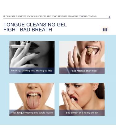 Fresh Mint Tongue Cleaner Gel & Brush Kit for Bad Breath Reduction & Oral Health Maintenance - Buy Online on GoSupps.com