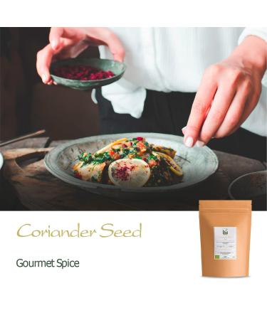 Organic Gourmet Coriander Seed - Elevate Dishes with High-Quality Cilantro Seeds - 100g (3.53 oz) - Buy Online on GoSupps.com