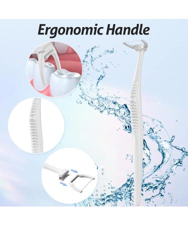 Dental Floss Picks Kit - 1 Handle & 120 Refills - Clean Dental Flossers - Buy Online on GoSupps.com