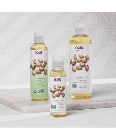 NOW Foods Solutions Castor Oil 100% Pure Versatile Skin Care Multi-Purpose Skin Softener 16-Ounce - Buy Online on GoSupps.com