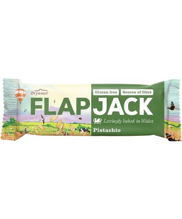 Brynmor Pistachio Flapjack 20 x 80g Individually Wrapped Bars - Perfect Snack Time Treat (Pack of 1) - Buy Online on GoSupps.com