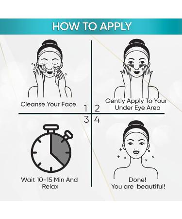 M MARAMIRA Under Eye Mask | Dark Circles & Puffiness Treatment | Hydrating Eye Patches | Reduces Fine Lines & Brightens Skin | 28 Gold Eye Pads - Buy Online on GoSupps.com