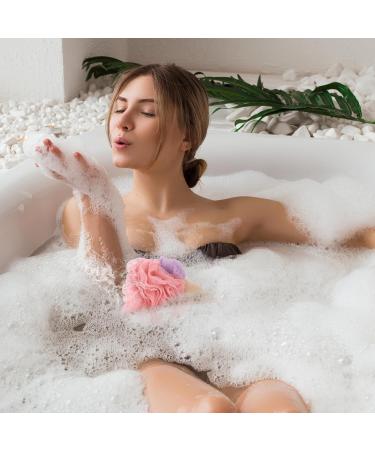 NOLITOY Kids Loofah Ice Cream Cone Bath Sponge - Exfoliating Shower Scrubber for Kids | Soft Mesh Pouf & Fun Bath Time Toy - Buy Online on GoSupps.com