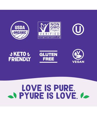 Pyure Organic Sugar-Free Caramel Syrup - 14 fl oz Natural Sweetener - Buy Online on GoSupps.com