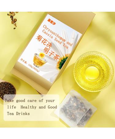 Chrysanthemum Cassia Seed Tea Bags 10.6OZ/300g(5g*60bags) Combination of Floral Tea Chrysanthemum Cassia seed Burdock Wolfberry Honeysuckle Osmanthus Flower Chinese Herbal Tea  - Buy Online on GoSupps.com