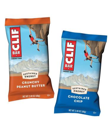 Clif Variety Bar 24 Count 8 White Chocolate Macadamia Nut 8 Chocolate Chip 8 Crunchy Peanut Butter - Buy Online on GoSupps.com