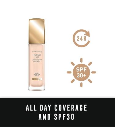 Max Factor Radiant Lift Liquid Foundation SPF30 030 Porcelain Light 30ml - Hyaluronic Acid, Medium to Full Coverage - Buy Online on GoSupps.com