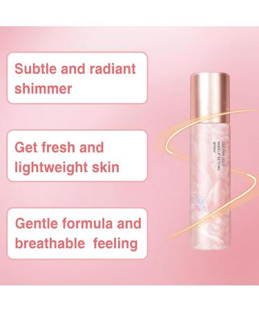 Glow Makeup Setting Spray Shimmer Dewy Hydrating Setting Spray for Face Long Lasting Glowing Radiant Finish Lightweight & Refreshing Protects and moisturizing Dehydrated Skin - 4 Oz - Buy Online on GoSupps.com