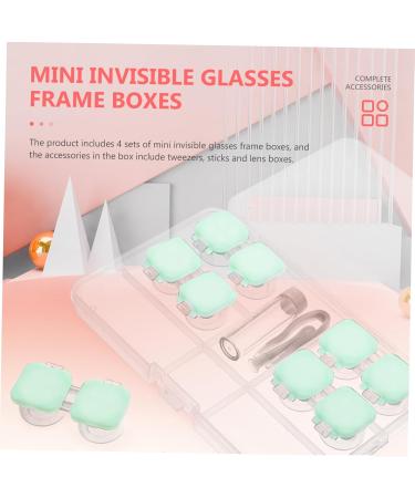 Gatuida Travel Accessories Box | 2 Sets Contact Lens Containers | Colored Lens Storage Holder | Eye Protection | Green 6x3x3cm | International Shipping - Buy Online on GoSupps.com