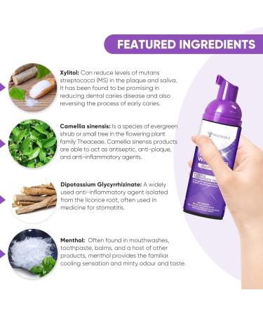 Purple Toothpaste for Teeth Whitening - Effective Stain Remover 50ML - Brighten Your Smile - Buy Online on GoSupps.com