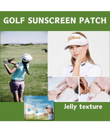 5-Pairs Golf Patches Outdoor UV Protection Face Patch Sunscreen Stickers Golf Gel Face Patches Hydrating Skin Care Patch Suitable for Outdoor Sports Cycling Mountain Climbing - Buy Online on GoSupps.com