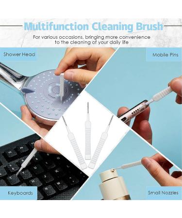 Hushee 100-Piece Shower Head Cleaning Brush Set - Anti-Clogging Nozzle Cleaner Tool for Shower, Keyboard & More | Multifunctional Hole Cleaning Brush - Buy Online on GoSupps.com