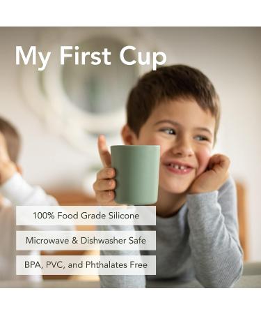 Soft Blush 6 Oz My First Cup | 100% Food-Grade Silicone | Easy Grip Handles | Non-Slip & Soft | Dishwasher Friendly - Buy Online on GoSupps.com
