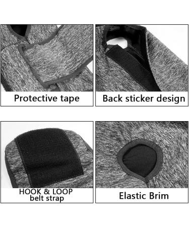 Pet Anxiety Jacket Dog Anxiety Calming Vest Pet Stress Relief Wrap Adjustable Anxiety Relief Onesie Shirts for Small Medium Large Dogs Cats Grey L - Buy Online on GoSupps.com