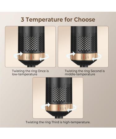 5 in 1 Blow Dryer Brush - Hot Air Brush for Curling & Straightening | Detachable Hair Styling Tool with Negative Ion Technology - Buy Online on GoSupps.com