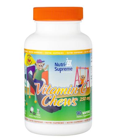 Nutri Supreme Research Vitamin C Chews 90 Wafers Cherry Flavor 1 Count (Pack of 90)
