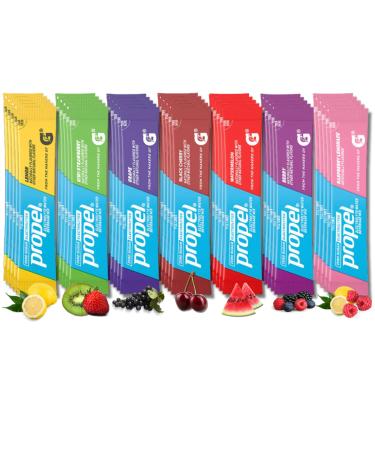 Zentious Energize Your Day with 35 Propel Powder Packets - Electrolyte Hydration & Immune Support 7 Irresistible Flavors Bundled with 8 Electrolyte Balance Benefits from Ultimate Variety 0.08 Ounce (Pack of 35)