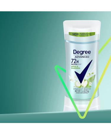 Degree Advanced Antiperspirant Deodorant for Women - 72-Hour Apple & Gardenia Protection, 4-Pack (2.6 oz Each) - Buy Online on GoSupps.com