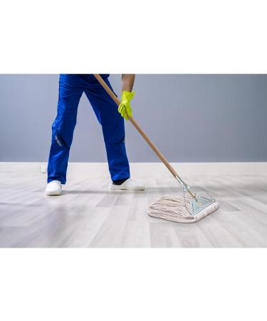 ILOT 59 Commercial Mop Stick Quick Change Handle Pack of 2 - Industrial Steelhead with Wooden Handle for Floor Cleaning - Heavy Duty Wet Mops (2 Pack) - Buy Online on GoSupps.com