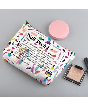 BNQL Nail Tech Makeup Cosmetic Bag Nail Tech Gifts for Women Girls Nail Technician Gifts Nail Artist Gift for Nail Manicurist (nail tech cosmetic bag) - Buy Online on GoSupps.com
