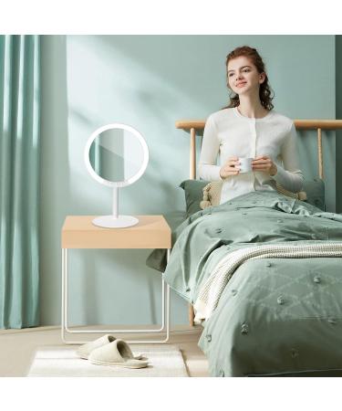 ENERRGECKO Makeup Vanity Mirror with 66 LED Lights - Rechargeable 7-Inch Professional Mirror with 66 Pro- 180 Degree Rotation for Dimmable - Buy Online on GoSupps.com