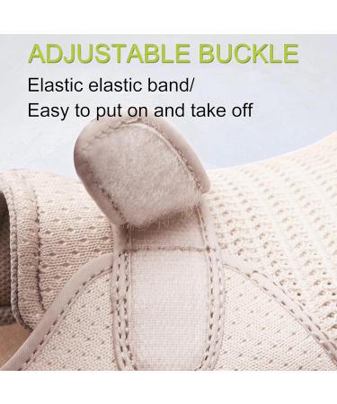 QDCZDQ Women's Edema Diabetic Walking Shoes - Adjustable Extra Wide Widths for Swollen Feet & Plantar Fasciitis - Grey - Size 6 US - Buy Online on GoSupps.com