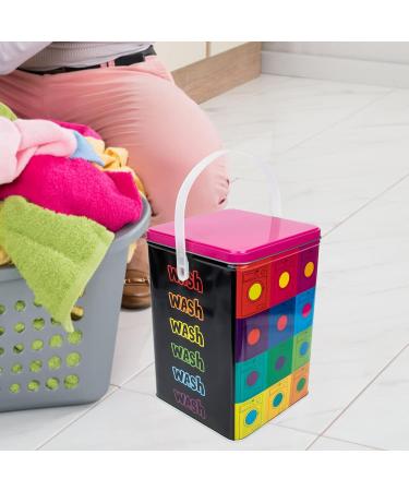 Cabilock Metal Washing Powder Box Washing Powder Container with Lid Vintage Metal Tin Detergent Box Iron Storage Box for Washing Powder Detergent Storage - Buy Online on GoSupps.com