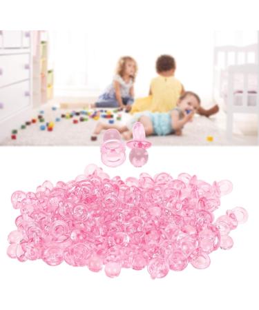 Pilipane 200pcs Acrylic Pacifier Set - Mini Decorative Baby Nipples for Baptism Birthday & Baby Shower Gifts (Pink) - Free International Shipping - Buy Online on GoSupps.com