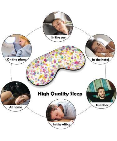 Colorful Confetti Sleep Mask for Women | Adjustable Eye Shades with Elastic Strap - Perfect for Travel & Relaxation - Buy Online on GoSupps.com