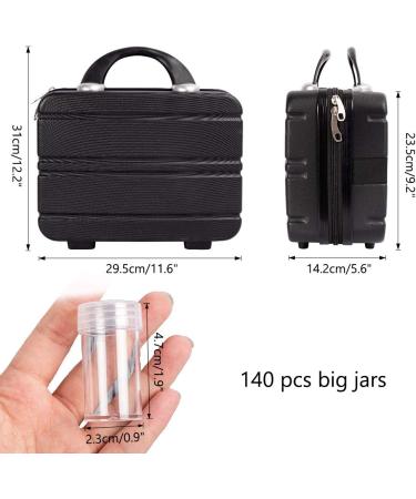 N&T NIETING Diamond Painting Storage Containers - 140 Slots Bead Storage Box with Label Stickers - Portable DIY Art Crafts Accessories Kit in Black - Buy Online on GoSupps.com