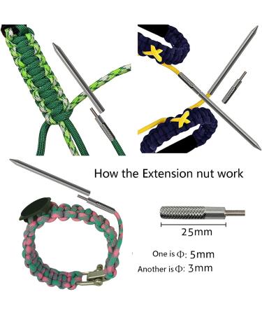 14 Pcs Paracord Needle Set with Marlin Spike and Smoothing Knotters Tool - Stainless Steel Accessories for Paracord and Leather Work - Buy Online on GoSupps.com