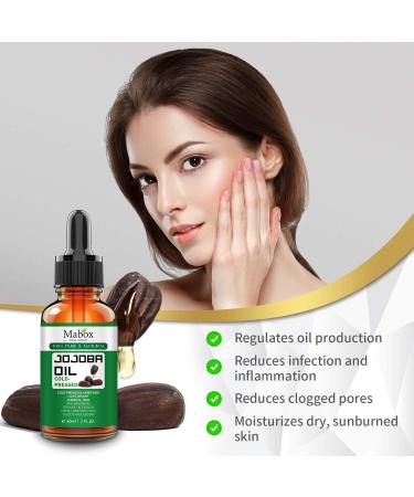 Organic Jojoba Oil 100% Pure | Cold Pressed Multi-Purpose Carrier Oil for Hair Face Skin and Beard - 1 Fl Oz (30ML - Buy Online on GoSupps.com