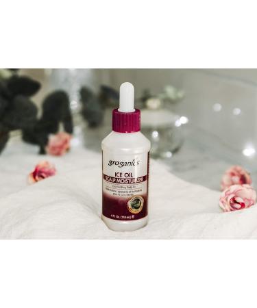 Groganics Ice Oil Scalp Moisturizer 4 oz - Hydrating Solution for Dry Scalp - Buy Online on GoSupps.com