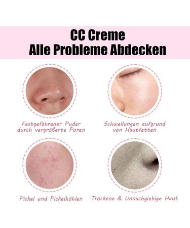 CC Cream Color Correcting BB Cream 2025 Cr me hydratante avec UVA/UVB 50+ Full Coverage CC Cream Foundation hydratant anti-cernes Sunscreen Concealer imperm able et durable (ivoire clair 30 ml) - Buy Online on GoSupps.com