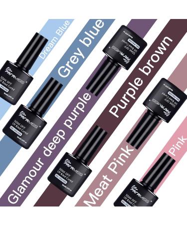 Paramiss 6 UV Gel Nail Polish Kit - Classic Colors for DIY Nail Art & Manicure at Home or Professional Studios - Buy Online on GoSupps.com
