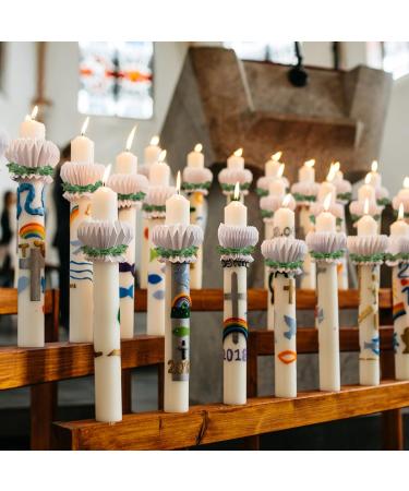 Bofunx Drop Catcher Paper - Drip Protection for Christening Communion & Wedding Candles (3-6 cm Diameter) - Buy Online on GoSupps.com