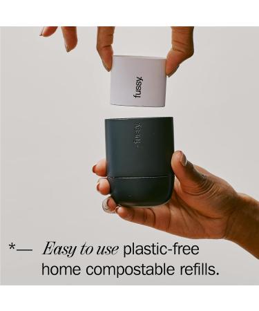 Fussy - Natural Refillable Deodorant - Aluminium Free - 24 Hour Protection - Lime Scent and Mint Green Case - Lime Basil & Mandarin - Vegan & Cruelty Free - 100% Natural & Effective - Buy Online on GoSupps.com