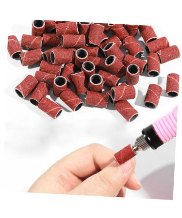 Housoutil Manicure Tools Professional Faux Nails Nail Care Tools Nail+polish Nail Balm Nail Drill Sanding Ring Durable Nail Tool Replaceable Abrasive Belt Polisher Grinding Ring Sand Circle medium Brown - Buy Online on GoSupps.com