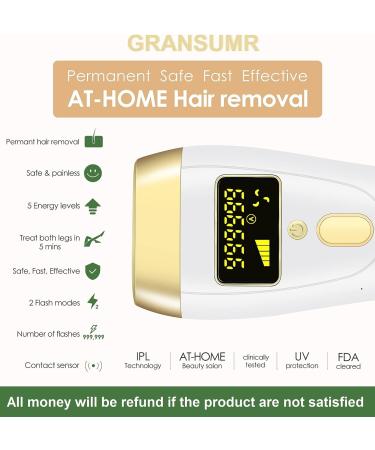 IPL Laser Hair Removal Device for Women and Men | Painless Hair Remover for Whole Body | 999,999 Flashes | Corded At-Home Treatment - Buy Online on GoSupps.com