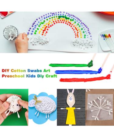 500 PCS 6 Inch Natural Cotton Swabs with Reusable Box - Eco-Friendly Wooden Sticks - Non-Sterile Applicators for Ear & Gun Cleaning, Makeup Removal - Buy Online on GoSupps.com