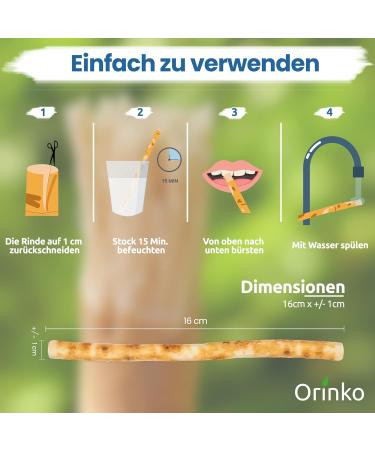 Siwak Miswak Toothbrush Set - 100% Natural ARAQ Wood Eco-Friendly & Biodegradable 5 Pieces for Cleaning & Whitening - Vegan & Disinfectant - Buy Online on GoSupps.com