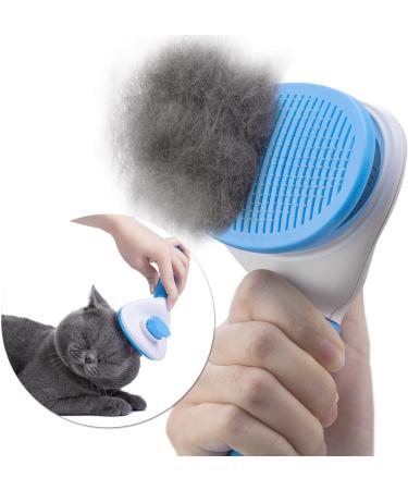 Self-Cleaning Slicker Brush for Dogs & Cats - Grooming Tool for Shedding Tangles - Deshedding Cat Brush - Short & Long Haired Cats - Buy Online on GoSupps.com