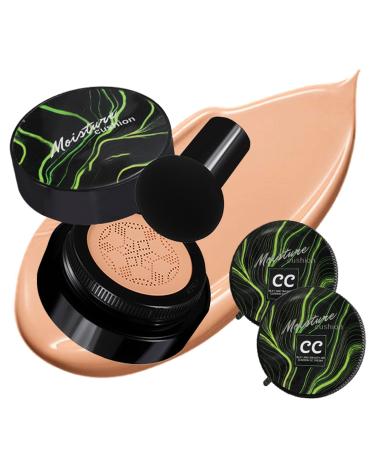JINGLING JINGLING CC Cream Foundation - Waterproof - With refills - Long-lasting concealer and foundation - For mature dry and sensitive skin - For everyday use all seasons at home on the go