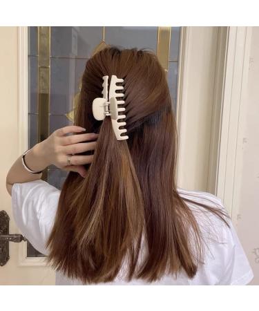 Mehayi 8 Pack Large Matte Hair Claw Clips - Non-Slip Strong Hold for Women and Girls - Acrylic Hair Clamps - Fashion Hair Styling Accessories - 8 Pieces - Buy Online on GoSupps.com